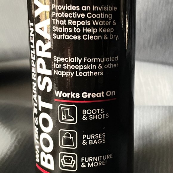 Angelus WATER & STAIN REPELLENT BOOT & SHEEPSKIN SPRAY 5.5 Ounce Can, NEW-Sealed - Picture 6 of 6